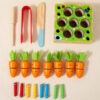 Carrot garden Jouet educatif en bois pour enfant Montessori