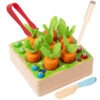 Carrot garden Jouet educatif en bois pour enfant Montessori
