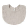 Baby Muslin Drool Bib | Soft Cotton Gauze Teething Bib with Lace Trim - Soft & Absorbent