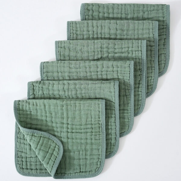 Muslin Burp Cloths 6-Pack | Extra Soft & Ultra-Absorbent Cotton Burping Cloths for Babies