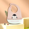 Printed Baby Bibs Waterproof Silicone Food Grade