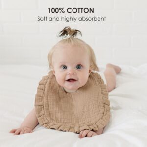 Cotton Muslin Baby Bibs Soft And Absorbent