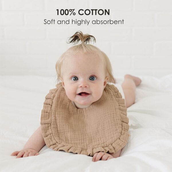 Cotton Muslin Baby Bibs Soft And Absorbent