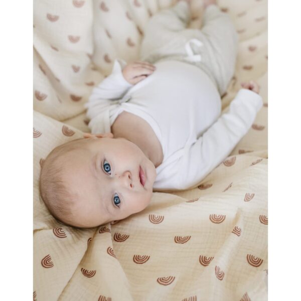 Baby Muslin Swaddle Blankets (3-Pack) | Ultra-Soft 100×100cm Cotton Gauze Wraps