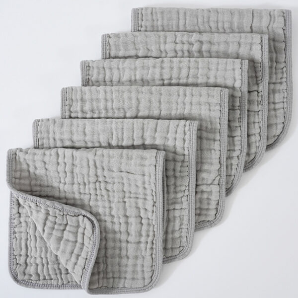 Muslin Burp Cloths 6-Pack | Extra Soft & Ultra-Absorbent Cotton Burping Cloths for Babies