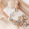 5a4cc1f6-e715-47b2-8ee6-72a4333458e2.jpg Newborn Swaddle & Birth Announcement Set | 4-Piece Baby Photoshoot Gift Set