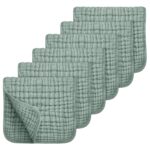 Muslin Burp Cloths 6-Pack | Extra Soft & Ultra-Absorbent Cotton Burping Cloths for Babies