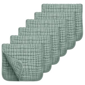 Muslin Burp Cloths 6-Pack | Extra Soft & Ultra-Absorbent Cotton Burping Cloths for Babies