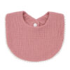 Baby Muslin Drool Bib | Soft Cotton Gauze Teething Bib with Lace Trim - Soft & Absorbent