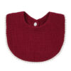 Baby Muslin Drool Bib | Soft Cotton Gauze Teething Bib with Lace Trim - Soft & Absorbent
