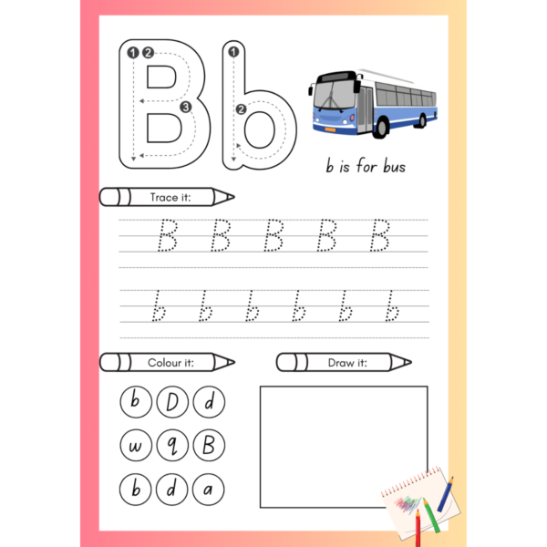 ABC Activity Book – Learn & Trace the Alphabet for Girl - PDF