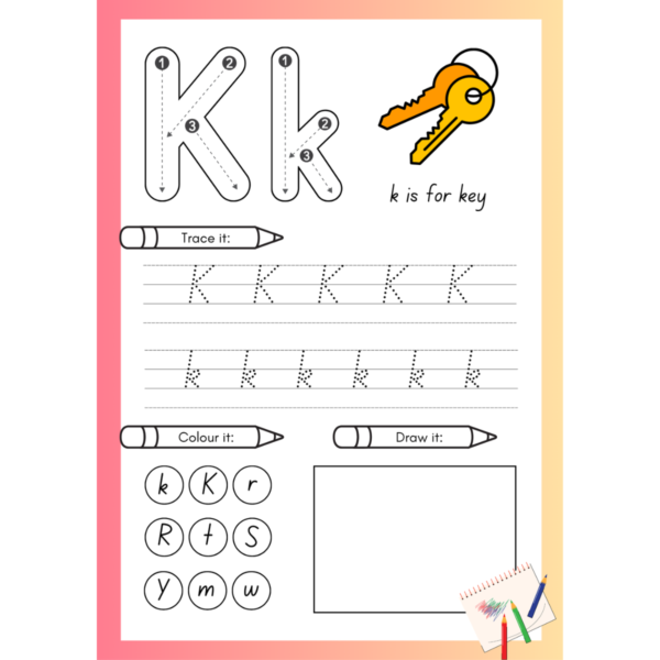 ABC Activity Book – Learn & Trace the Alphabet for Girl - PDF