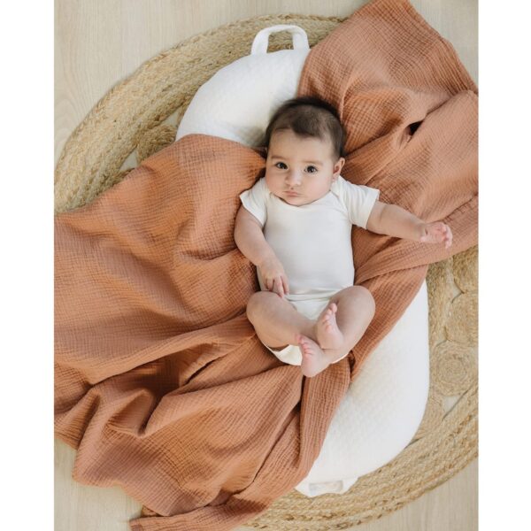 Baby Muslin Swaddle Blankets (3-Pack) | Ultra-Soft 100×100cm Cotton Gauze Wraps