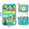 Busy Book for Toddlers 1-6 Years - Montessori Dressing, Buttoning & Fine Motor Skills Activity Book