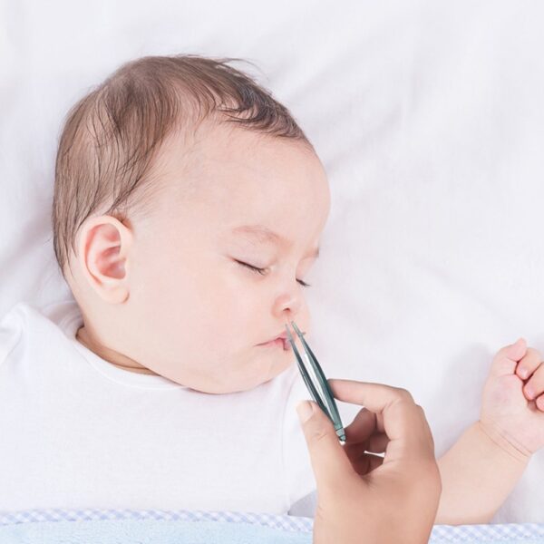 Electric Baby Nasal Aspirator - 5-Level Nose Cleaner with 3 Tips & Nasal Pliers