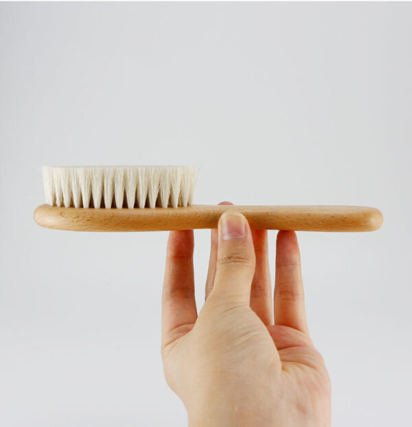 Baby Hair Brush & Comb Set - Gentle Wooden Hair Care for Newborns & Babies