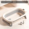 Large Newborn Baby Bathtub - 45L Foldable Portable Baby Bath with Temperature-Sensing Thermometer