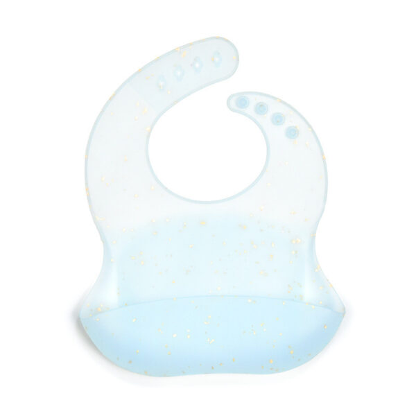 Colorful Particles Silicone Baby Bib Waterproof
