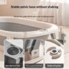 Large Newborn Baby Bathtub - 45L Foldable Portable Baby Bath with Temperature-Sensing Thermometer