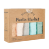 5pcs Soft Baby Burp Cloth Bamboo-Cotton Gauze Bibs Saliva