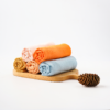 5pcs Soft Baby Burp Cloth Bamboo-Cotton Gauze Bibs Saliva