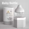 Premium Newborn Baby Glass Bottle 80ml - 150ml (6) Premium Borosilicate Glass Baby Bottle - Wide Neck Newborn Bottle, 80ml & 150ml