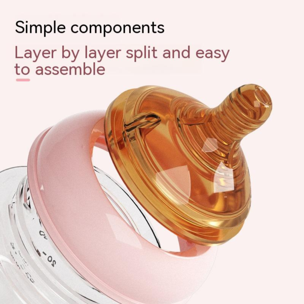 Premium Newborn Baby Glass Bottle 80ml - 150ml (6) Premium Borosilicate Glass Baby Bottle - Wide Neck Newborn Bottle, 80ml & 150ml