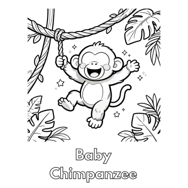 Wild Animals Coloring Book For Toddlers