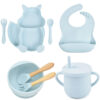 a0a290ae-9824-475c-bd24-d6b3d6c13e22.jpg 8-Piece Silicone Baby Feeding Set - Cute Squirrel Plate, Bowl, Bib, Cup, Spoon & Fork