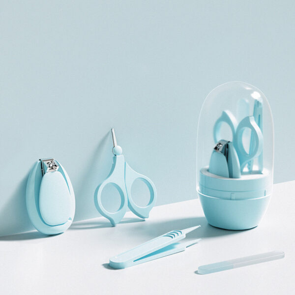 Baby Nail Care Set - Newborn Nail Clippers, Scissors, File & Tweezers