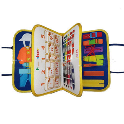 Busy Book for Toddlers 1-6 Years - Montessori Dressing, Buttoning & Fine Motor Skills Activity Book