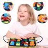 Busy Book for Toddlers 1-6 Years - Montessori Dressing, Buttoning & Fine Motor Skills Activity Book