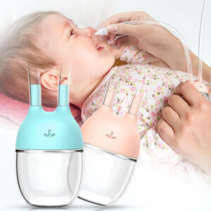 Baby Nasal Aspirator - Gentle Manual Nose Cleaner for Newborns & Babies