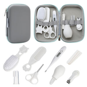 Newborn Care Kit - Complete Baby Grooming Set with Thermometer, Nail Clippers & Nasal Aspirator