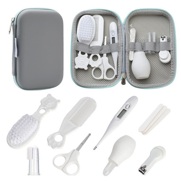 Newborn Care Kit - Complete Baby Grooming Set with Thermometer, Nail Clippers & Nasal Aspirator