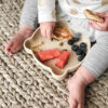 3-Piece Silicone Baby Feeding Set – Bear Plate, Spoon & Fork