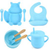 dec625f1-aa76-4d67-b40c-c41c7e92a1b2.jpg 8-Piece Silicone Baby Feeding Set - Cute Squirrel Plate, Bowl, Bib, Cup, Spoon & Fork