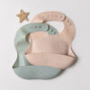 Colorful Particles Silicone Baby Bib Waterproof