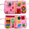 Busy Book for Toddlers 1-6 Years - Montessori Dressing, Buttoning & Fine Motor Skills Activity Book