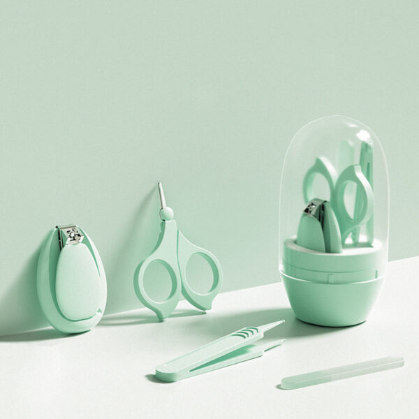 Baby Nail Care Set - Newborn Nail Clippers, Scissors, File & Tweezers