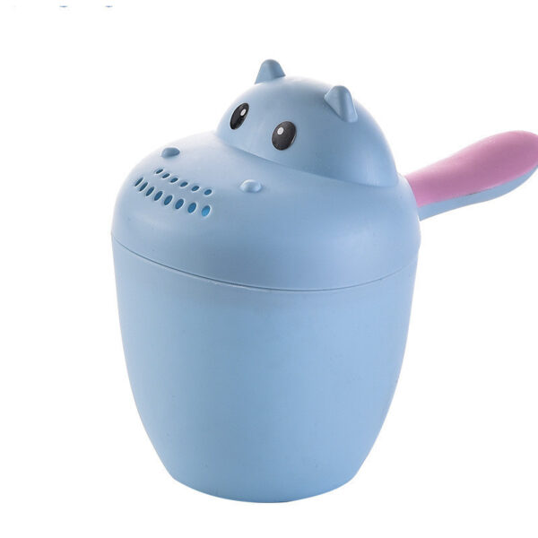 Baby Bath Rinse Cup - Hippo Shampoo & Water Scoop for Kids